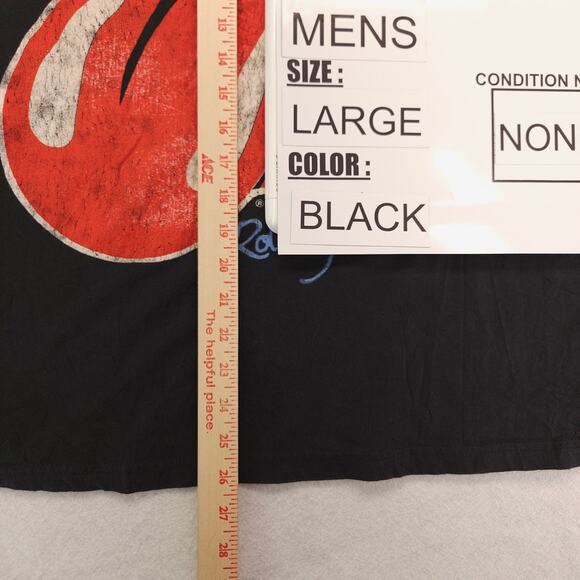 The Rolling Stones Band Crew Neck Short Sleeve T Shirt Mens Size Large L Black - Picture 8 of 9